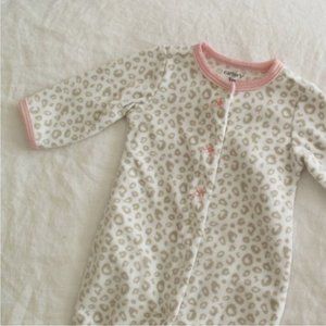 Carter's fleece 0-3mo sleeper
